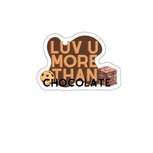Love You More Than Chocolate // Rerry Sticker