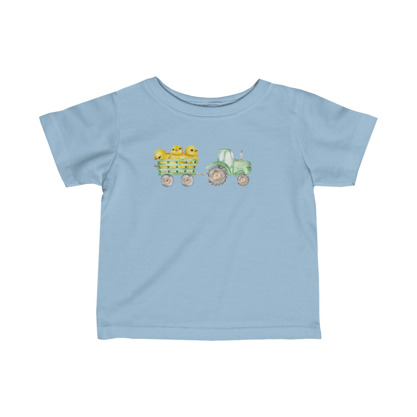 Green Tractor & Chicks // Infant Fine Jersey Tee