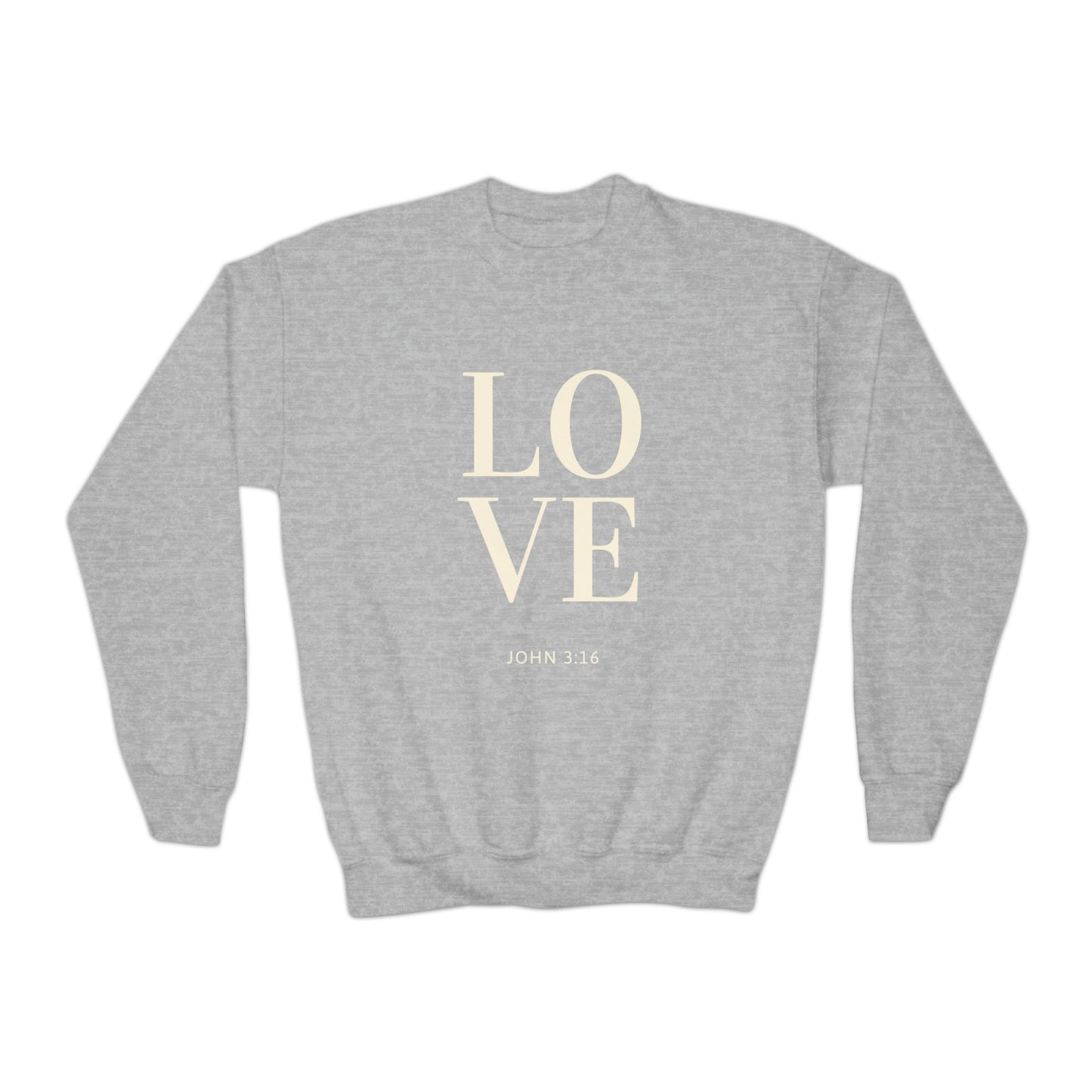 LOVE John 3:16 // Youth Crewneck Sweatshirt