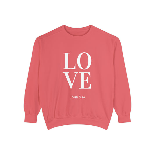 LOVE John 3:16 // Comfort Colors Sweatshirt